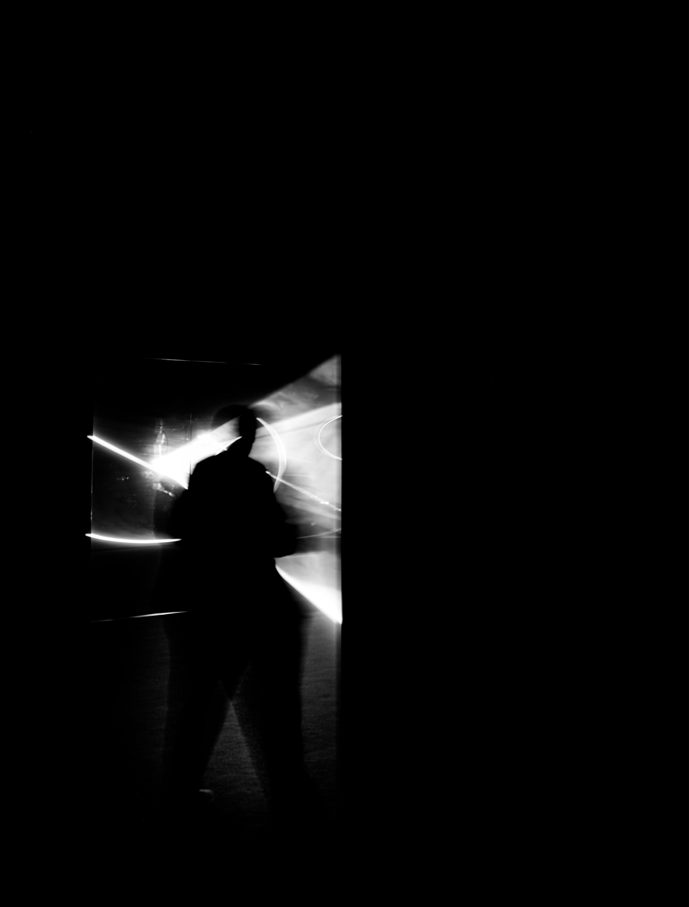 abstract artwork if shadow figure 